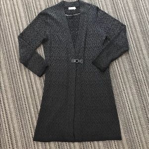 Calvin Klein Long Leopard Sweater Jacket M